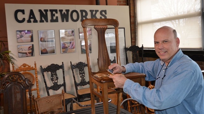 conservation and restoration of cane, wicker and rush furniture.
