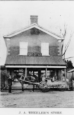 Wheeler's General Store in Glen Williams. 1913